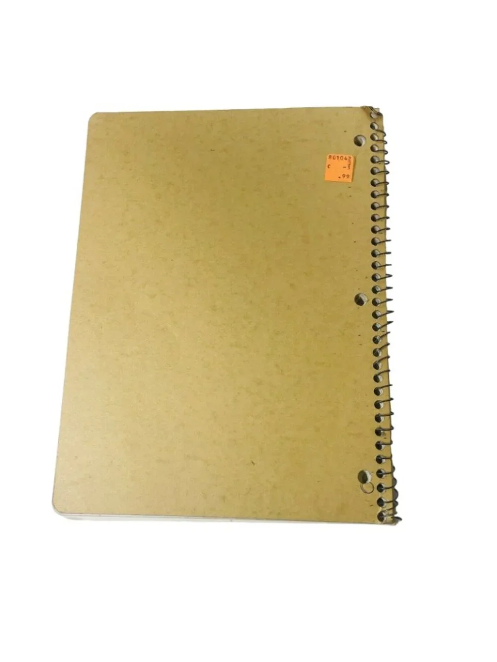 Mead Unicorn Vintage Very Worn Blue Spiral Paper Notebook Wide Ruled